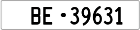 Truck License Plate
